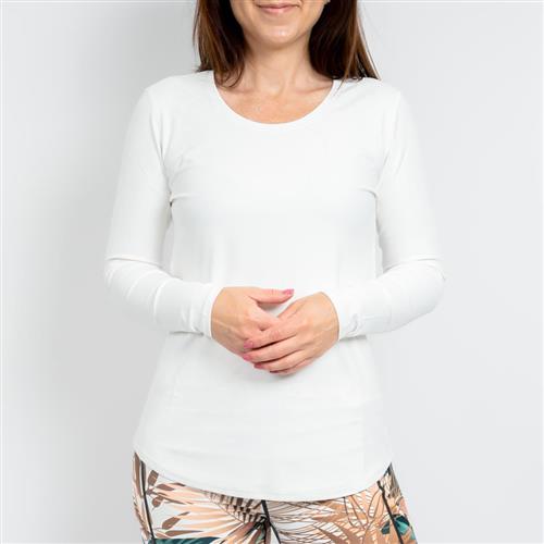 Vigga Fitted Off-White Long-Sleeve