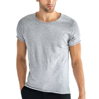 Bread & Boxers Bread and Boxers Crew Neck Relaxed Grå økologisk bomuld X-Small Herre