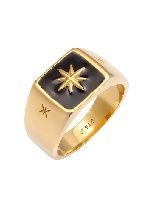 KUZZOI Ring 'Siegel'  guld / sort