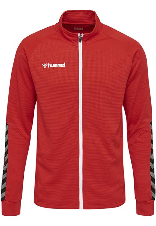 Hummel Sportsjakke 'Authentic'  grå / blodrød / sort / hvid