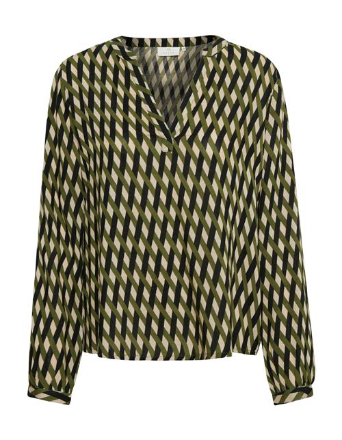 Kaffe Bluse 'Ajana'  beige / khaki / sort