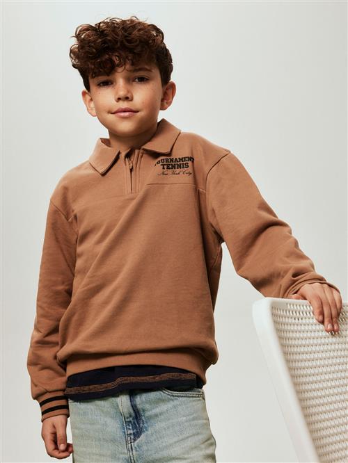 NAME IT Sweat Polo Trent Toasted Coconut