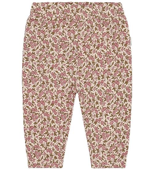 Hust and Claire Sweatpants - HcTrine - French Oak/Rosa m. Blomst