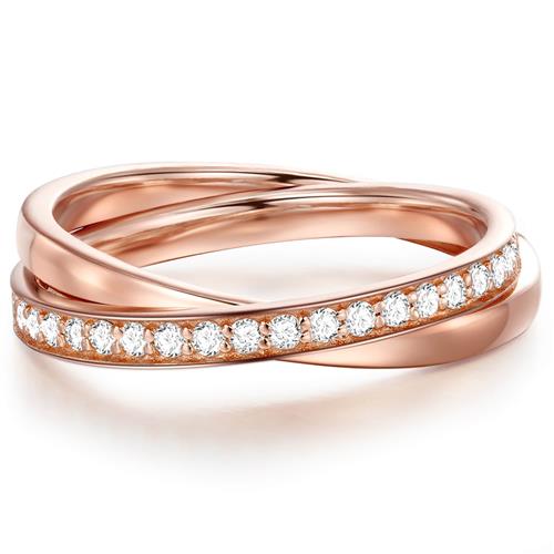 Glanzstücke München Ring  rosa guld