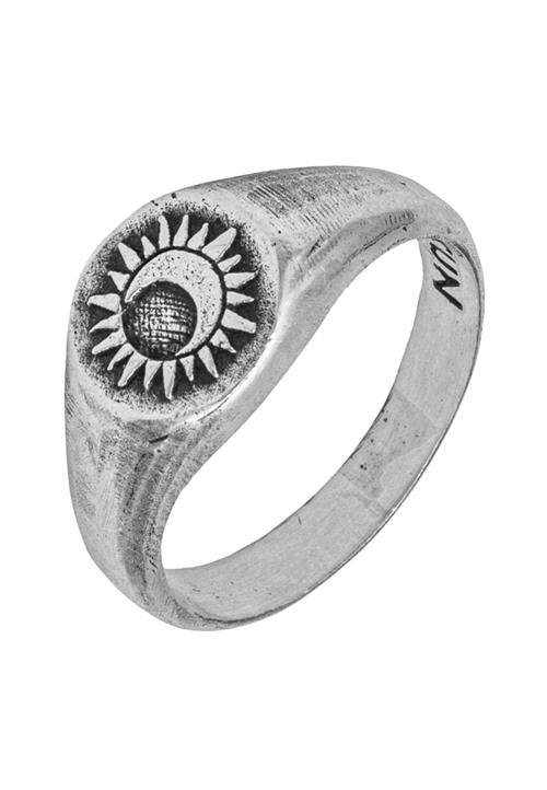 Haze&Glory Ring 'Sacred Sun'  sort / sølv