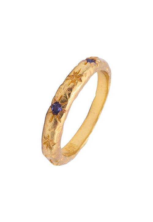 Haze&Glory Ring 'Starlover'  indigo / guld