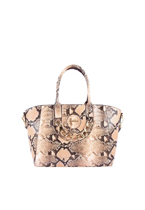 faina Håndtaske  creme / camel / sort