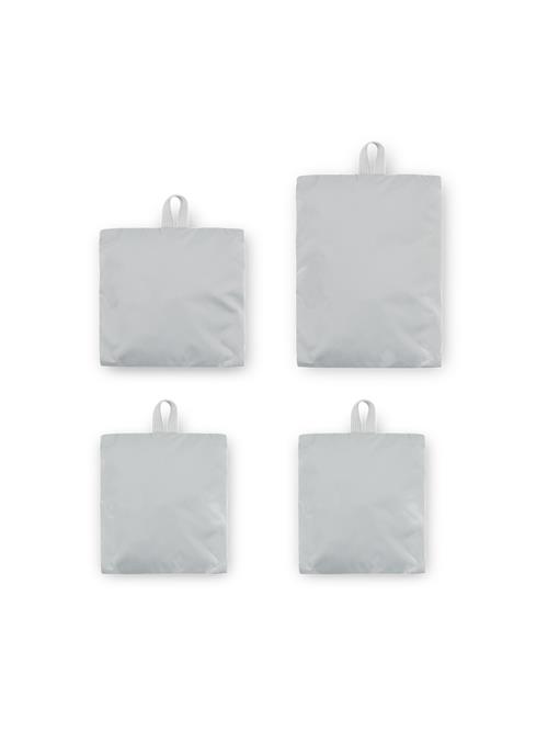 Kapten & Son Toilettaske 'Packing Cubes Set Small'  lysegrå / sort