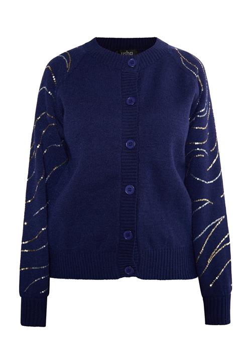 usha BLACK LABEL Cardigan  marin / guld