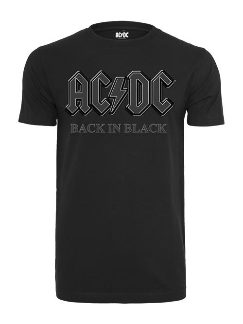 Merchcode Bluser & t-shirts 'ACDC Back In Black'  sølvgrå / sort / hvid