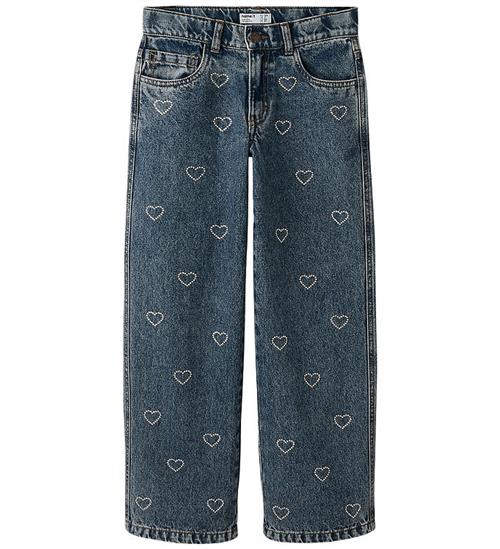 Name It Jeans - NkfRose - Denim Blue/Rhinestone Bows