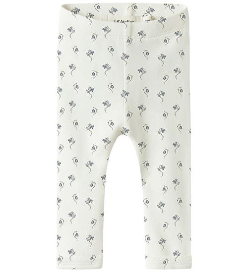 Lil Atelier Leggings - NbfGayo - Coconut Milk/Bell Flower