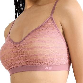 Sloggi BH FREE Evolve Lace Push-Up Bra Gammelrosa Sloggi 02 Dame