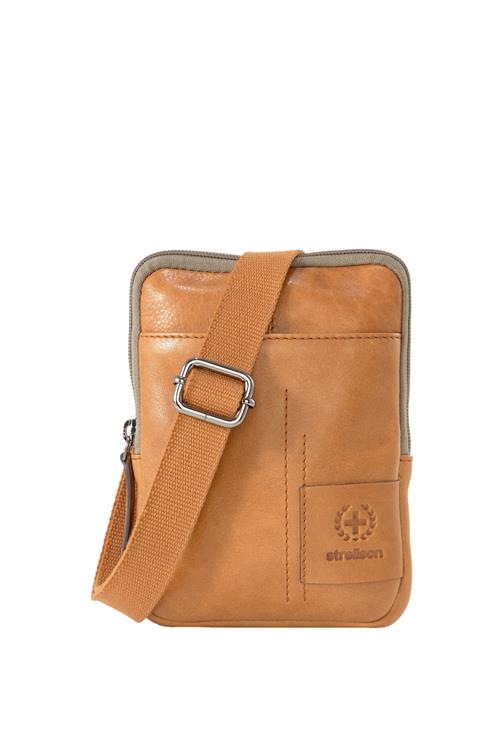 STRELLSON Skuldertaske 'Hyde Park'  brun / grå