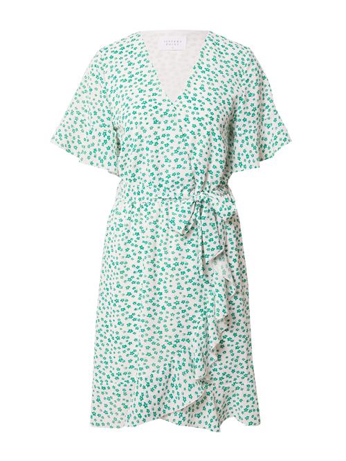 SISTERS POINT Kjole 'New Greto'  grøn / hvid