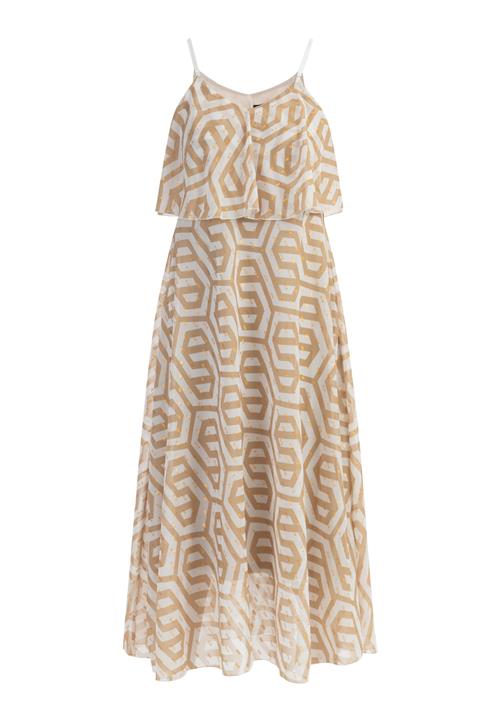 faina Sommerkjole  chamois / guld / hvid