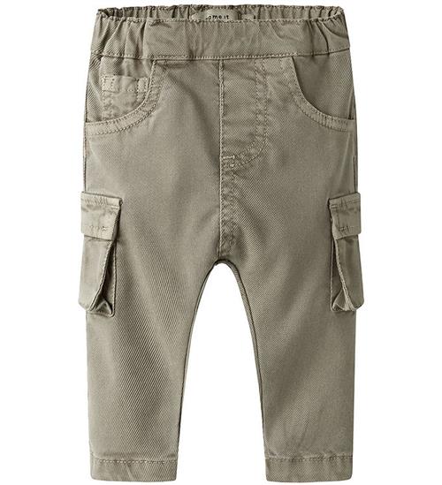 Name It Bukser - Baggy Cargo - NmmBen - Chinchilla