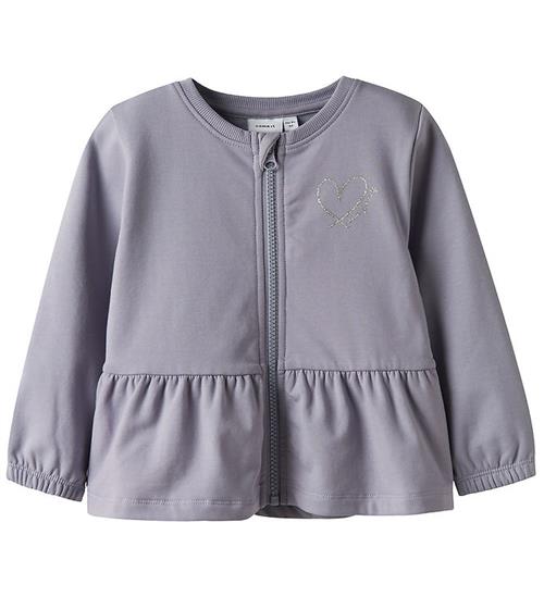 Name It Cardigan - Sweat - NmfTaika - Lavender Gray