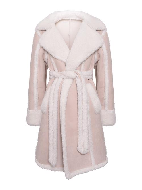 OW Collection Vinterfrakke 'New York'  camel / uldhvid