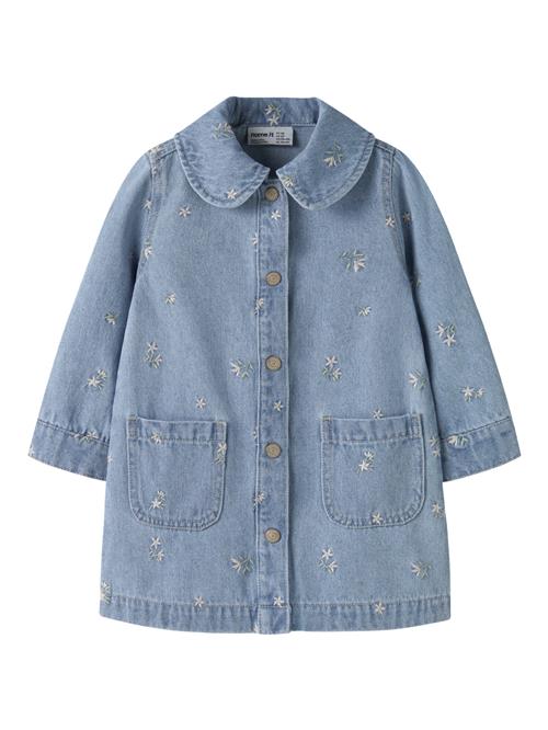 NAME IT Denim Kjole Piper Light Blue Denim Flower