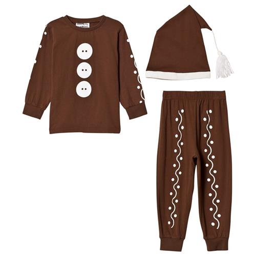 Christmas Kids Gingerbread Costume Brown 146/152 cm    146/152 cm  unisex