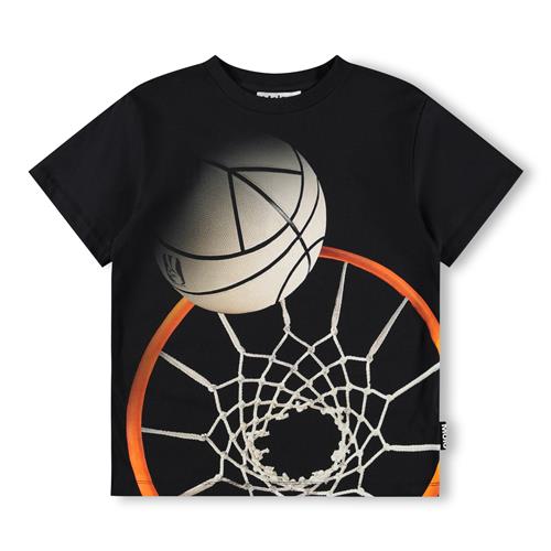 Molo GOTS Riley T-shirt Basket Hoop Dk  Basket Hoop Dk 128 cm  Sort  128 cm  mand