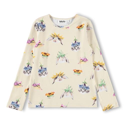 Molo GOTS Rose Langærmet Top Floral Fun  Floral Fun 140 cm  Creme  140 cm  kvinde