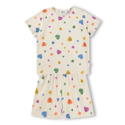 Molo GOTS Luvis Pyjamas Confetti Smiles  Confetti Smiles 110/116 cm  Hvid  110/116 cm  kvinde