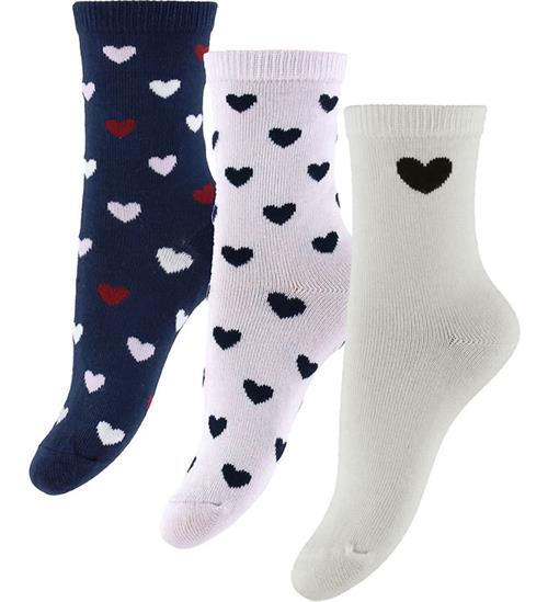 Name It Strømper - NmfTua - 3-pak - Light Grey Melange/Cloud Dan