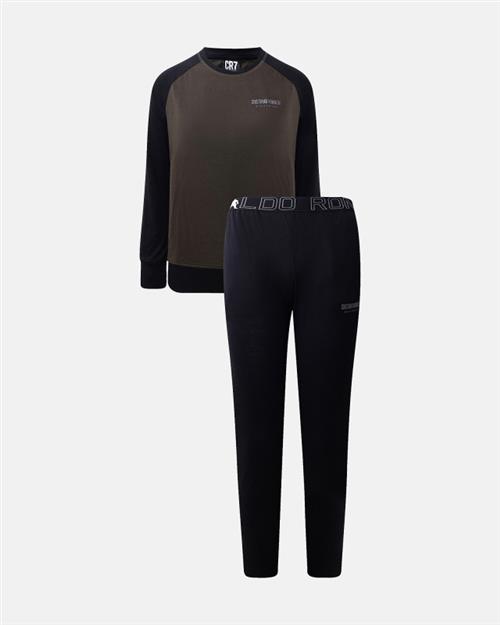 Pyjamas "Kids" | 100 bomuld | Blå/grå