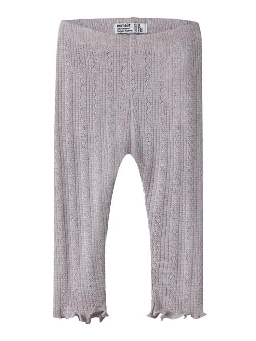NAME IT Leggings Blitta Lilac Marble Melange