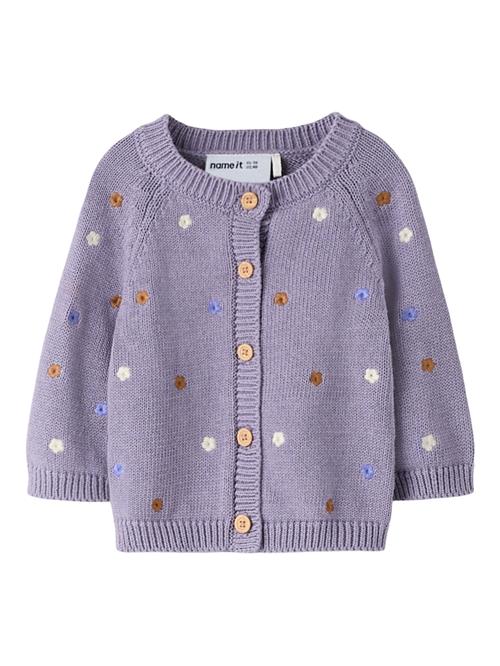 NAME IT Strik Cardigan Tiflow Lavender Gray
