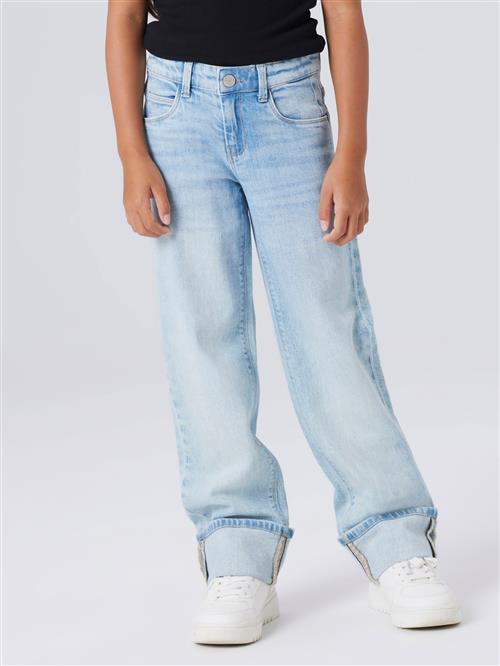 NAME IT Straight Folde Jeans Rose Light Blue Denim
