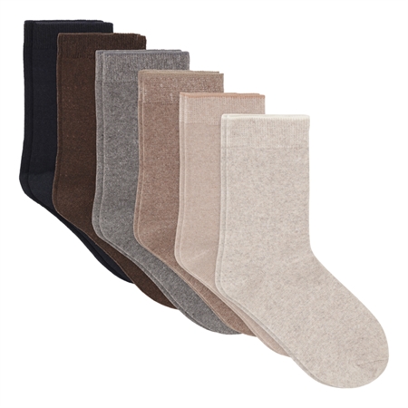 BIRKHOLM 6-Pak Strømper Mix