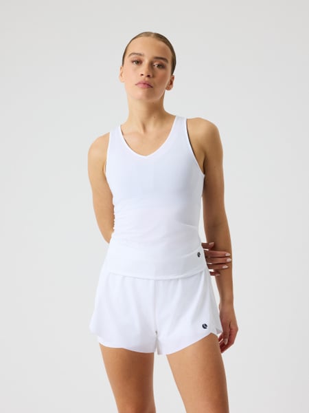Björn Borg Ace V Neck Tank Top Hvid, XS