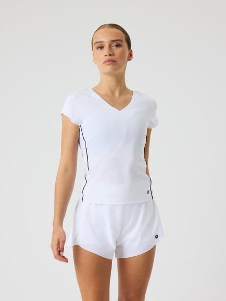 Björn Borg Ace V-neck T-shirt Hvid, XS