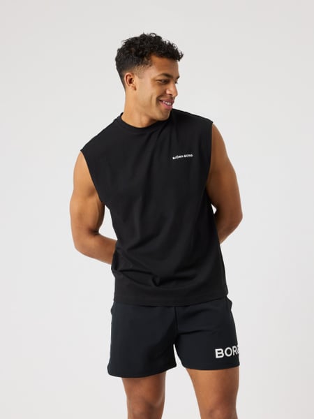 Björn Borg Borg Gym Sleeveless T-shirt Sort, S