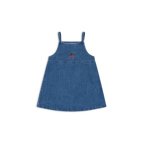 Konges Sløjd GOTS Magot Kjole Med Stropper Denim Blue  Denim Blue 5-6 Y  Blå  5-6 år  kvinde