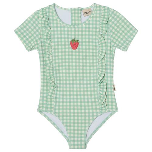 Kuling Symi UV-badedragt Mint Check 110/116 cm  Grøn  110/116 cm  kvinde