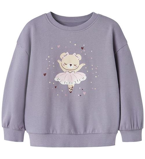 Name It Sweatshirt - NmfValona - Lavender Gray/Ballerina Bear