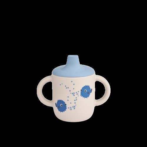 Liewood Neil Sippy Kop Pufferfish / Sandy  Pufferfish / Sandy-One Size  Creme  One Size  unisex
