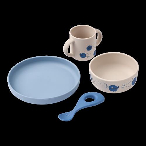 Liewood Vivi Bordservice Med Tryk Pufferfish / Sandy  Pufferfish / Sandy-One Size  Creme  One Size  unisex