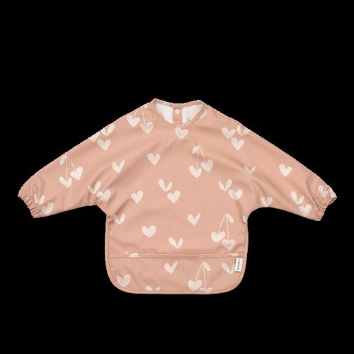 Liewood Merle Trykt Cape Bib Sweethearts / Pale Tuscany  Sweethearts / Pale Tuscany-One Size  Beige  One Size  unisex