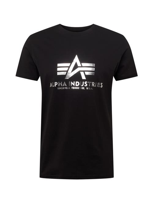 ALPHA INDUSTRIES Bluser & t-shirts  sort / hvid