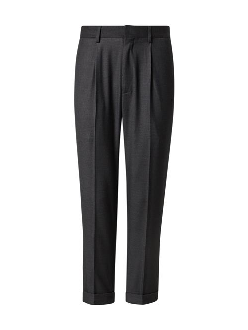 TRAPP Bukser med lægfolder  antracit