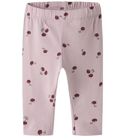 Name It Leggings - NbfVuvivian - Dawn Pink/Cherry