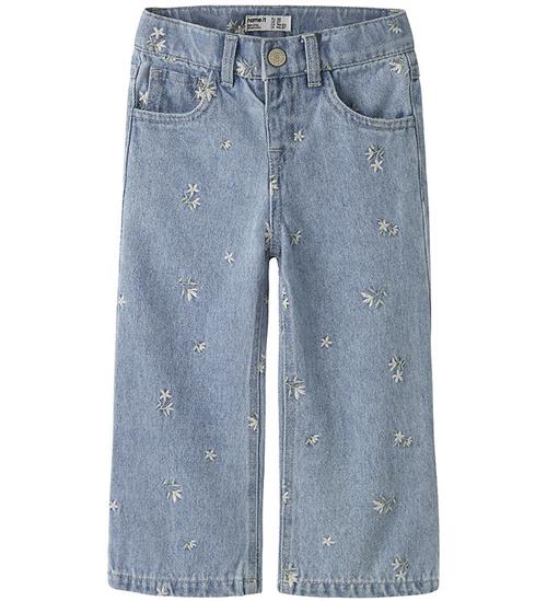 Name It Jeans - NmfRose - Light Blue Denim m. Blomster