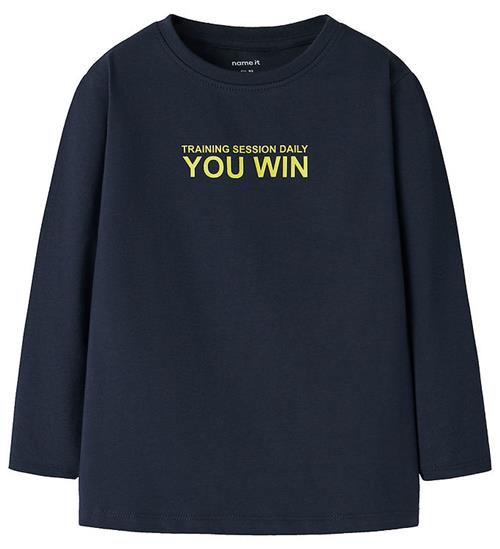 Name it Bluse - NmmTaft - Navy Blazer m. Print