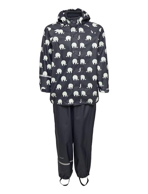 CeLaVi | Rainwear Set Elephant Aop - Pu | 116-122