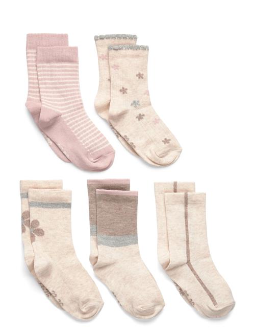 Minymo | Socks W. Pattern (5-Pack) | 15\18